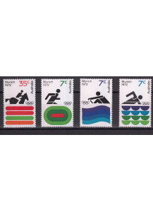 AUSTRALIA 1972  francobolli serie completa nuova Olimpiadi Monaco Unificato 533-6